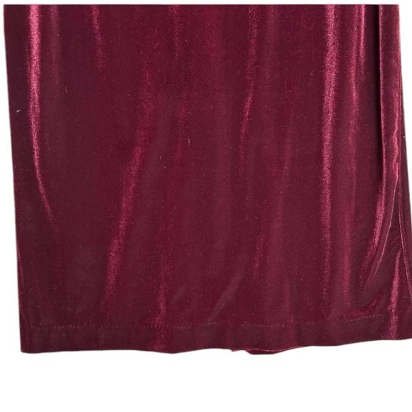 Vtg 90’s Purple Velvet Maxi Skirt Sz L Whimsygoth Fairy Grunge - Picture 3 of 7